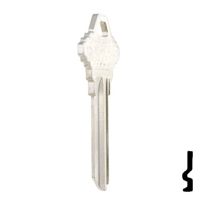 Uncut  Key Blank | Schlage | A1145E, SC9 Residential-Commercial Key Ilco