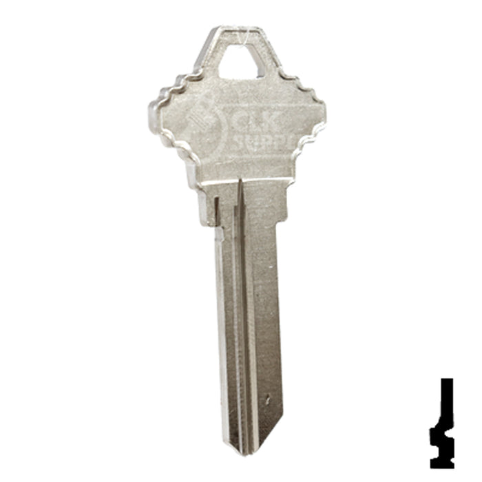 Uncut Key Blank | Schlage | A1145EF Residential-Commercial Key Ilco