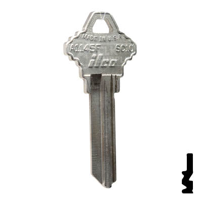 Uncut  Key Blank | Schlage | A1145F, SC10 Residential-Commercial Key Ilco