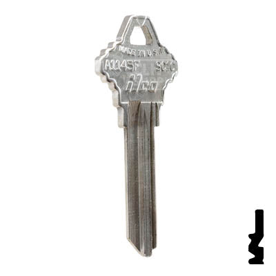 Uncut  Key Blank | Schlage | A1145F, SC10 Residential-Commercial Key Ilco