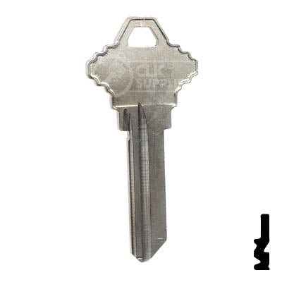 Uncut  Key Blank | Schlage | A1145F, SC10 Residential-Commercial Key Ilco