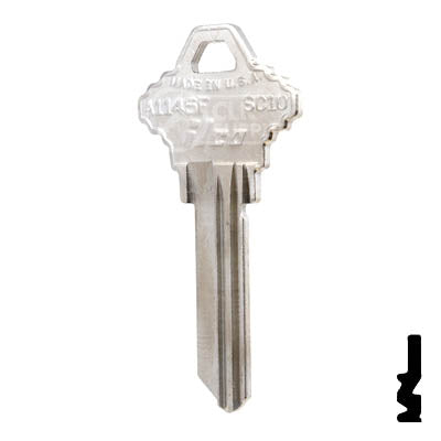 Uncut  Key Blank | Schlage | A1145F, SC10 Residential-Commercial Key Ilco