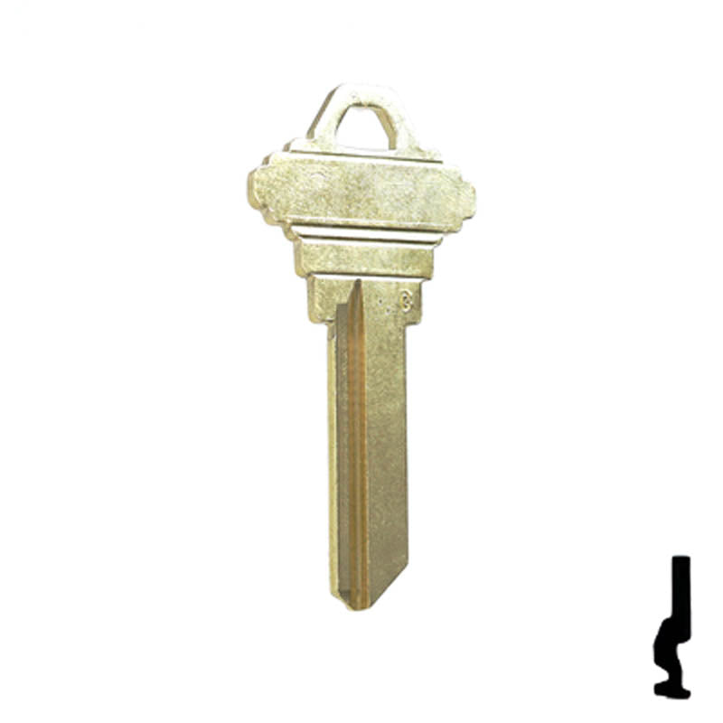 Uncut Key Blank | Schlage | A1145G Residential-Commercial Key Ilco