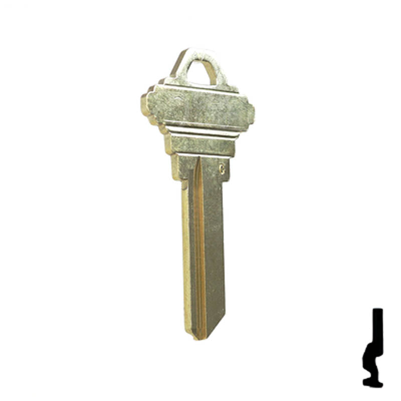 Uncut Key Blank | Schlage | A1145G Residential-Commercial Key Ilco