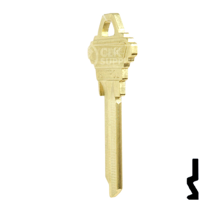 Uncut Key Blank | Schlage, Almet, Baldwin | BD249 Residential-Commercial Key Framon Manufacturing Company, Inc