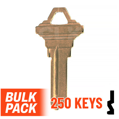 Uncut Key Blank | Schlage | SC1 - 250 Pack Residential-Commercial Key JMA USA