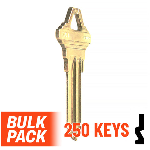Uncut Key Blank | Schlage | SC1 - 250 Pack Residential-Commercial Key JMA USA