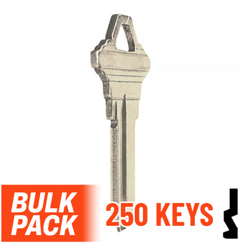 Uncut Key Blank | Schlage | SC1 - 250 Pack ( Nickel Plated ) Residential-Commercial Key JMA USA
