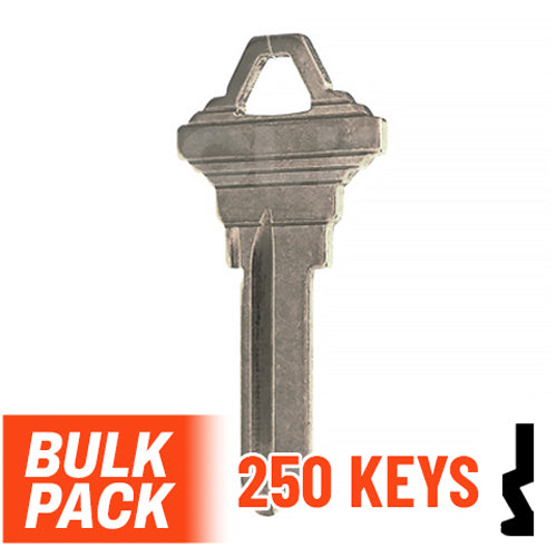 Uncut Key Blank | Schlage | SC1 - 250 Pack ( Nickel Plated ) Residential-Commercial Key JMA USA