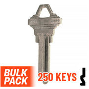 Uncut Key Blank | Schlage | SC1 - 250 Pack ( Nickel Plated ) Residential-Commercial Key JMA USA
