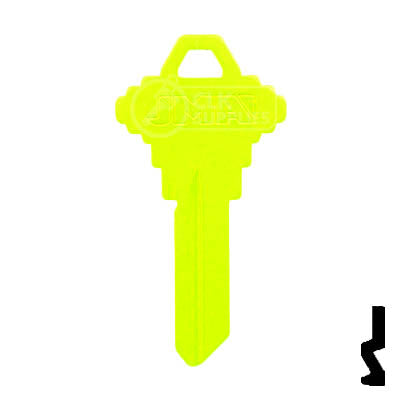 Uncut Key Blank | Schlage SC1 | Neon (50PK) Residential-Commercial Key JMA USA
