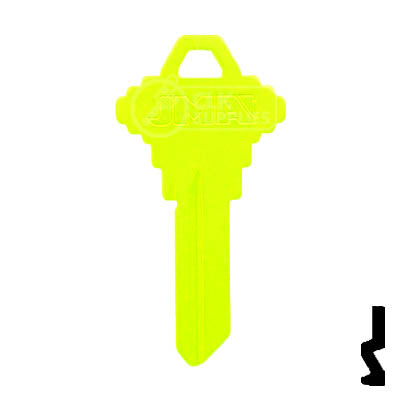 Uncut Key Blank | Schlage SC1 | Neon (50PK) Residential-Commercial Key JMA USA