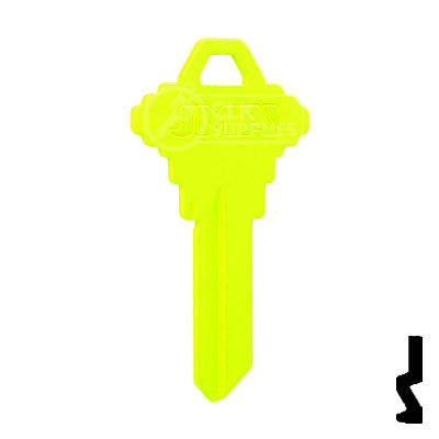 Uncut Key Blank | Schlage SC1 | Neon (50PK) Residential-Commercial Key JMA USA