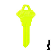 Uncut Key Blank | Schlage SC1 | Neon (50PK) Residential-Commercial Key JMA USA