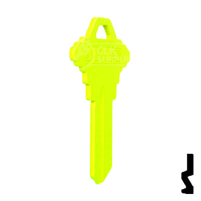 Uncut Key Blank | Schlage SC1 | Neon (50PK) Residential-Commercial Key JMA USA