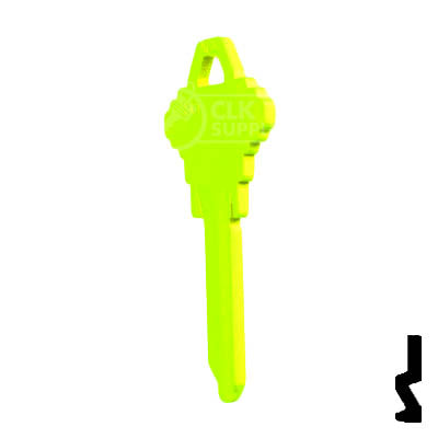Uncut Key Blank | Schlage SC1 | Neon (50PK) Residential-Commercial Key JMA USA