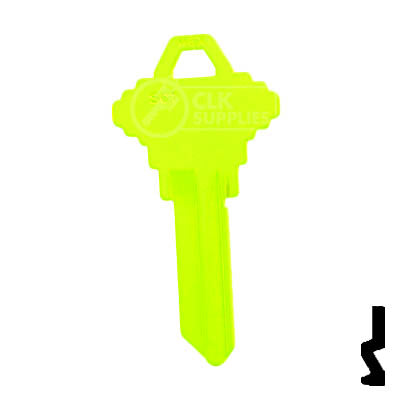 Uncut Key Blank | Schlage SC1 | Neon (50PK) Residential-Commercial Key JMA USA