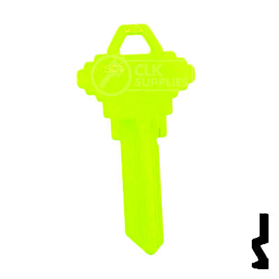 Uncut Key Blank | Schlage SC1 | Neon (50PK) Residential-Commercial Key JMA USA