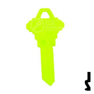 Uncut Key Blank | Schlage SC1 | Neon (50PK) Residential-Commercial Key JMA USA