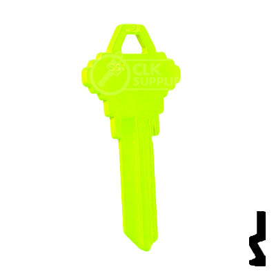 Uncut Key Blank | Schlage SC1 | Neon (50PK) Residential-Commercial Key JMA USA