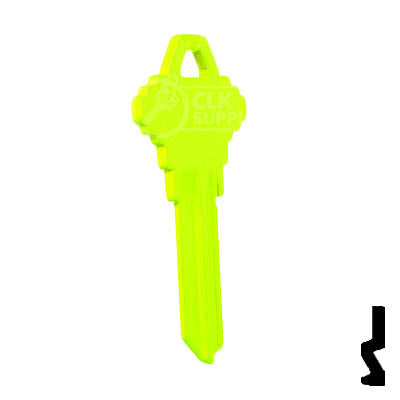Uncut Key Blank | Schlage SC1 | Neon (50PK) Residential-Commercial Key JMA USA
