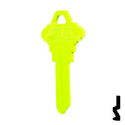 Uncut Key Blank | Schlage SC1 | Neon (50PK) Residential-Commercial Key JMA USA