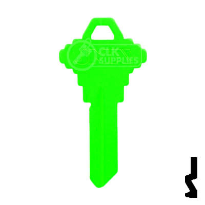 Uncut Key Blank | Schlage SC1 | Neon (50PK) Residential-Commercial Key JMA USA