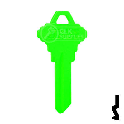 Uncut Key Blank | Schlage SC1 | Neon (50PK) Residential-Commercial Key JMA USA
