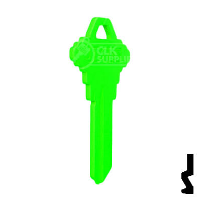 Uncut Key Blank | Schlage SC1 | Neon (50PK) Residential-Commercial Key JMA USA