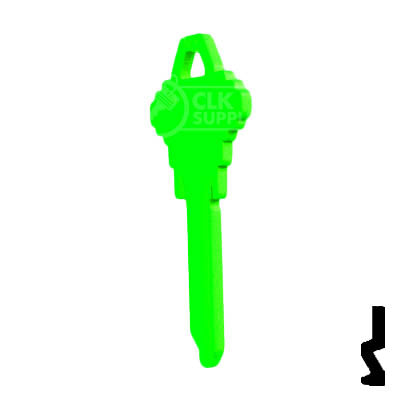 Uncut Key Blank | Schlage SC1 | Neon (50PK) Residential-Commercial Key JMA USA