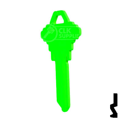 Uncut Key Blank | Schlage SC1 | Neon (50PK) Residential-Commercial Key JMA USA