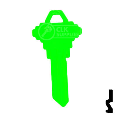 Uncut Key Blank | Schlage SC1 | Neon (50PK) Residential-Commercial Key JMA USA