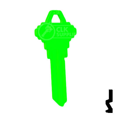 Uncut Key Blank | Schlage SC1 | Neon (50PK) Residential-Commercial Key JMA USA