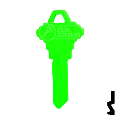Uncut Key Blank | Schlage SC1 | Neon (50PK) Residential-Commercial Key JMA USA