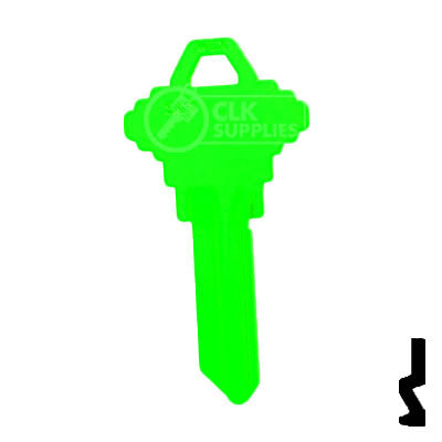 Uncut Key Blank | Schlage SC1 | Neon (50PK) Residential-Commercial Key JMA USA