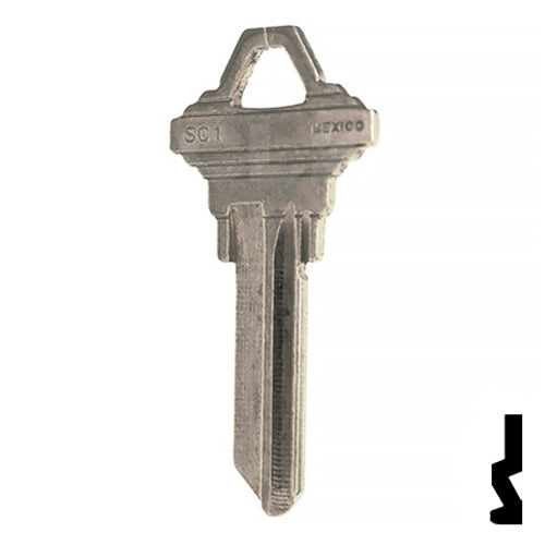 Uncut Key Blank | Schlage | SC1 - Nickel Plated Residential-Commercial Key JMA USA