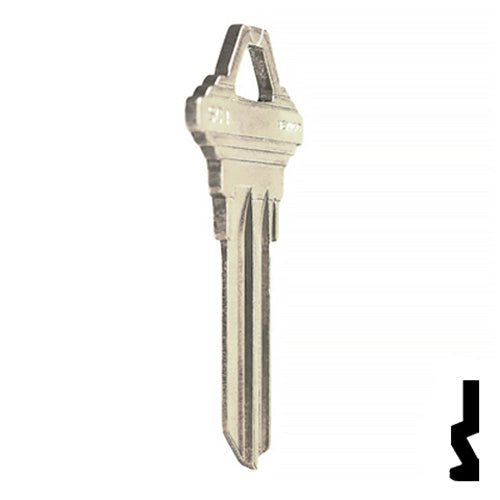 Uncut Key Blank | Schlage | SC1 - Nickel Plated Residential-Commercial Key JMA USA
