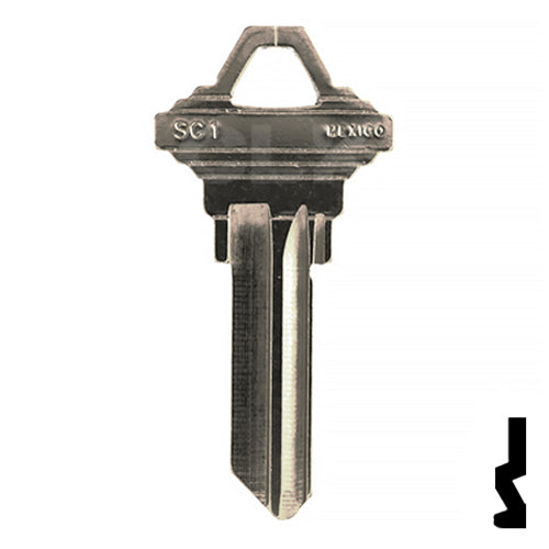 Uncut Key Blank | Schlage | SC1 - Nickel Plated Residential-Commercial Key JMA USA