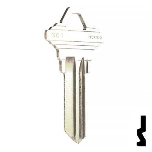 Uncut Key Blank | Schlage | SC1 - Nickel Plated Residential-Commercial Key JMA USA