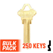 Uncut Key Blank | Schlage | SC4 - 250 Pack by Ilco Residential-Commercial Key Ilco