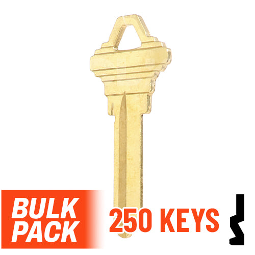 Uncut Key Blank | Schlage | SC4 - 250 Pack by Ilco Residential-Commercial Key Ilco