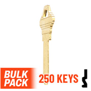 Uncut Key Blank | Schlage | SC4 - 250 Pack by Ilco Residential-Commercial Key Ilco