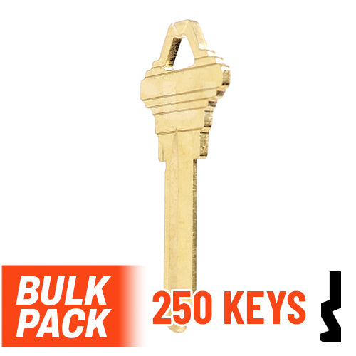 Uncut Key Blank | Schlage | SC4 - 250 Pack by Ilco Residential-Commercial Key Ilco