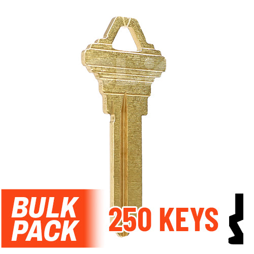 Uncut Key Blank | Schlage | SC4 - 250 Pack by Ilco Residential-Commercial Key Ilco
