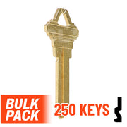 Uncut Key Blank | Schlage | SC4 - 250 Pack by Ilco Residential-Commercial Key Ilco