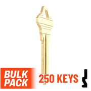 Uncut Key Blank | Schlage | SC4 - 250 Pack by Ilco Residential-Commercial Key Ilco