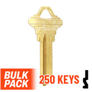 Uncut Key Blank | Schlage | SC4 - 250 Pack by Ilco Residential-Commercial Key Ilco
