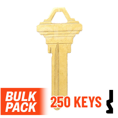 Uncut Key Blank | Schlage | SC4 - 250 Pack by Ilco Residential-Commercial Key Ilco