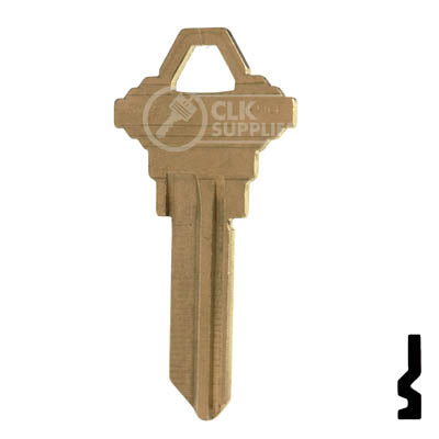 Uncut Key Blank | Schlage | SC8, 1145E Residential-Commercial Key JMA USA
