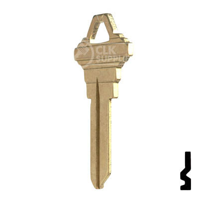 Uncut Key Blank | Schlage | SC8, 1145E Residential-Commercial Key JMA USA